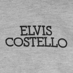 Elvis Costello Stereophonic Zip Athletic Grey Hoodie New Merch