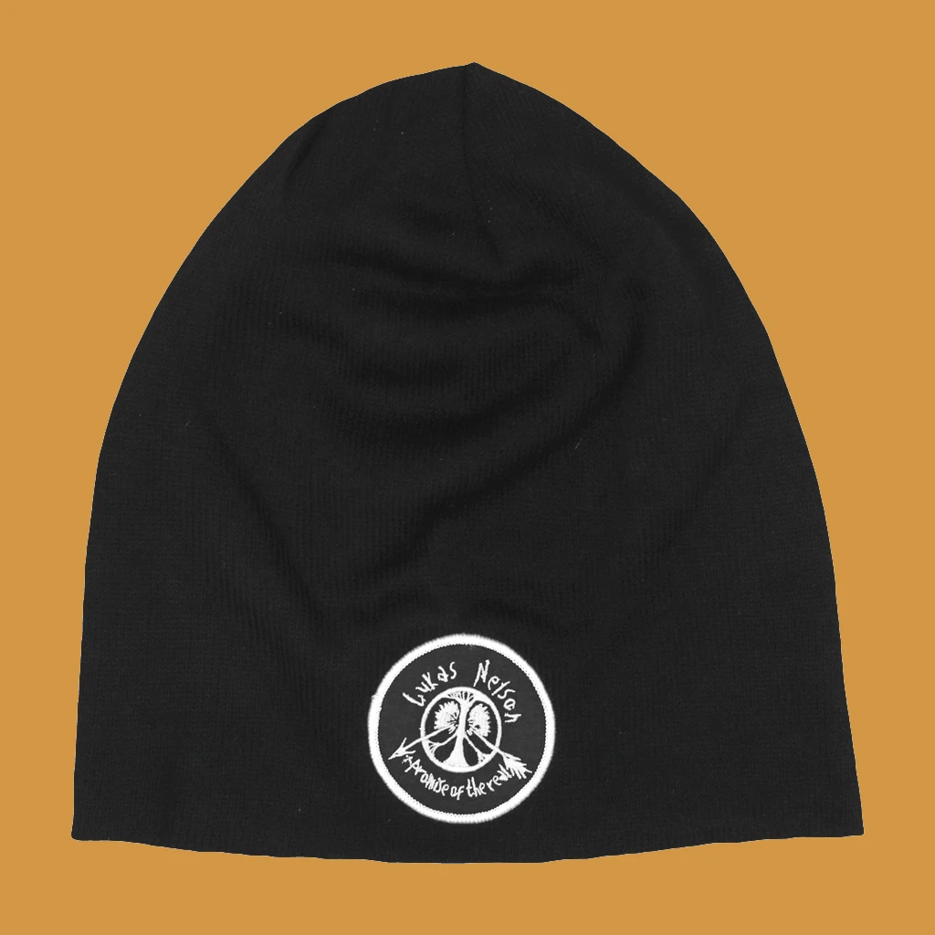 Lukas Nelson & Promise Of The Real Broken Arrow Black Slouch Beanie 1 Lukas Nelson & Promise Of The Real Broken Arrow Black Slouch Beanie