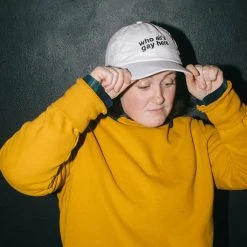 Autostraddle New Merch Who All's Gay Here Hat
