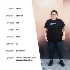 Autostraddle New Merch Who All’s Gay Here Black Tee