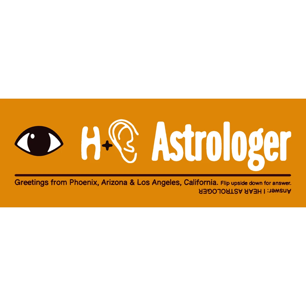 Eye H(ear) Astrologer Orange Bumper Sticker New Merch 1 Eye H(ear) Astrologer Orange Bumper Sticker New Merch