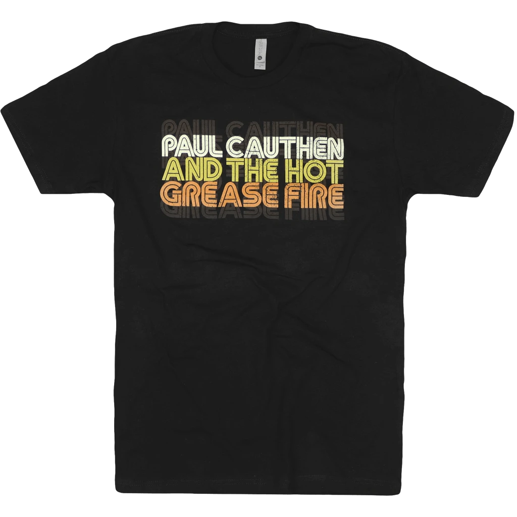 Paul Cauthen Grease Fire Black T-Shirt 1 Paul Cauthen Grease Fire Black T-Shirt