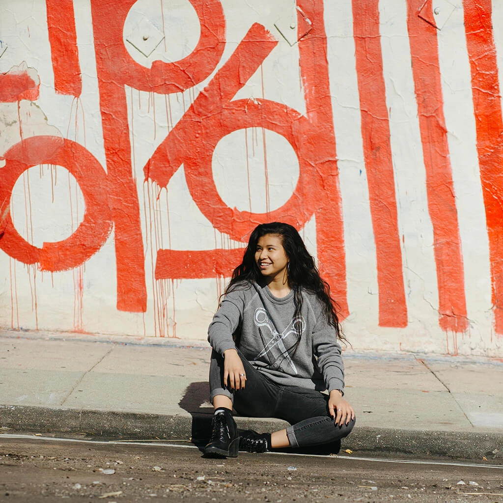 Autostraddle New Merch Basic Scissoring Sweatshirt 3 Autostraddle New Merch Basic Scissoring Sweatshirt