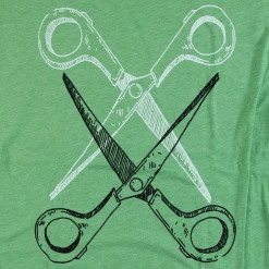 Autostraddle Basic Scissoring Green Tee New Merch