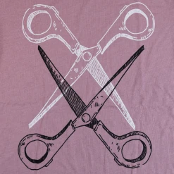 Autostraddle New Merch Basic Scissoring Pink Tee