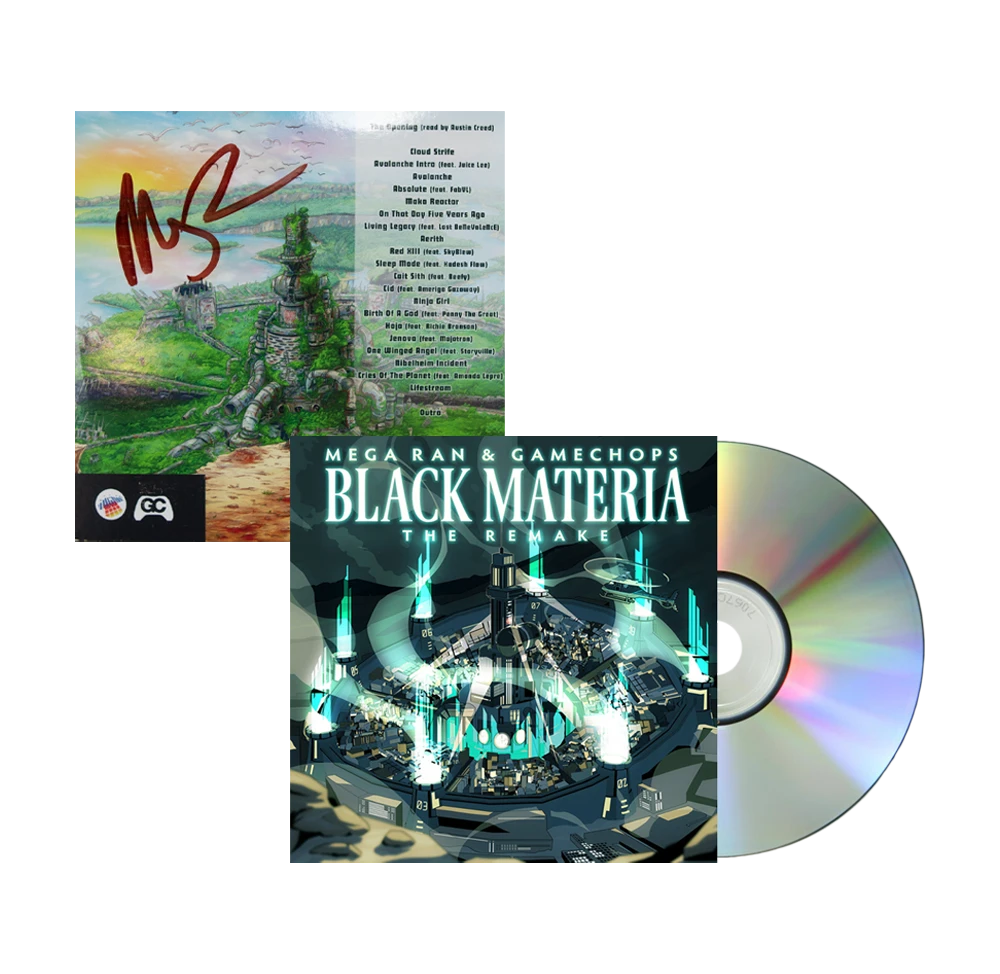 Mega Ran New Merch Signed Black Materia: The Remake CD 1 Mega Ran New Merch Signed Black Materia: The Remake CD