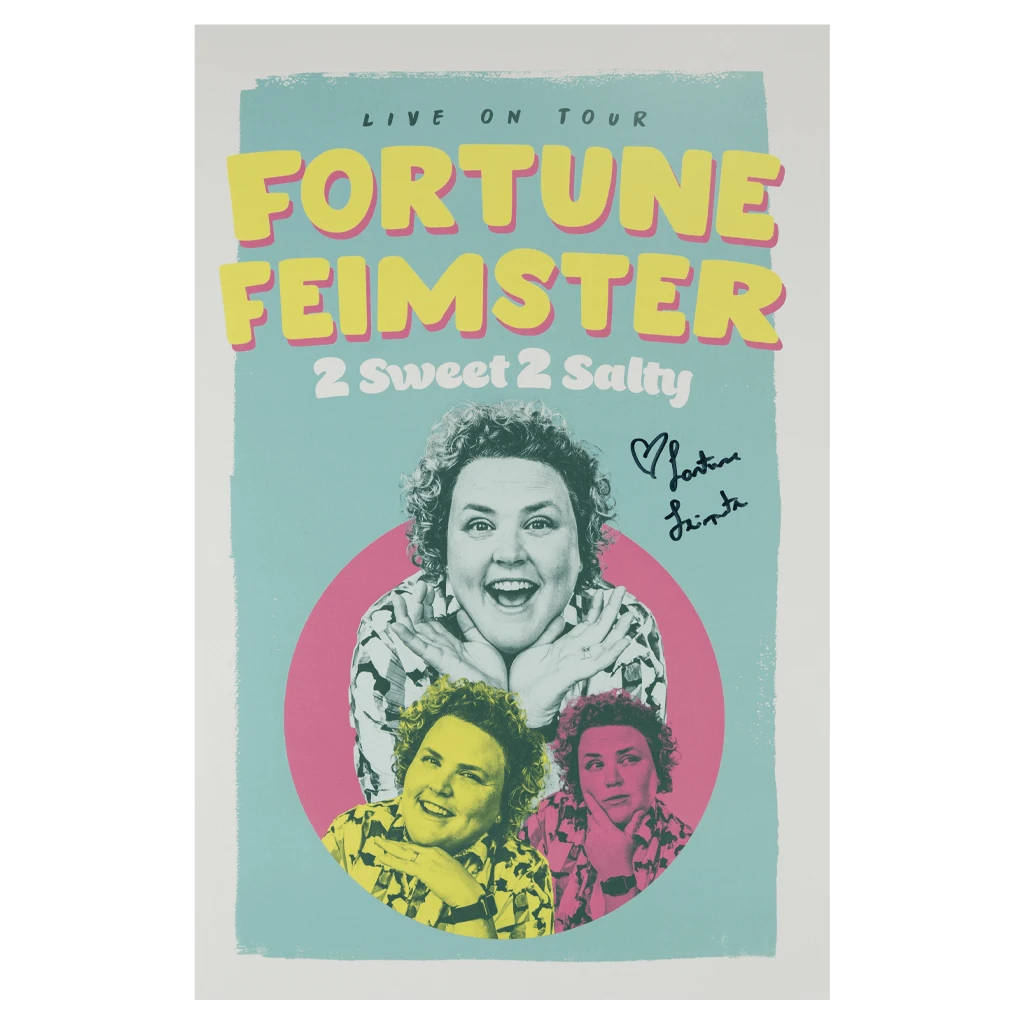 Fortune Feimster New Merch 2 Sweet 2 Salty - Live On Tour Signed Poster 1 Fortune Feimster New Merch 2 Sweet 2 Salty - Live On Tour Signed Poster