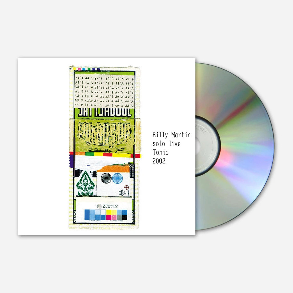 Billy Martin Solo Live Tonic 2002 CD New Merch 1 Billy Martin Solo Live Tonic 2002 CD New Merch