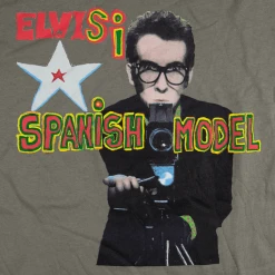 Elvis Costello Spanish Model Gray T-Shirt