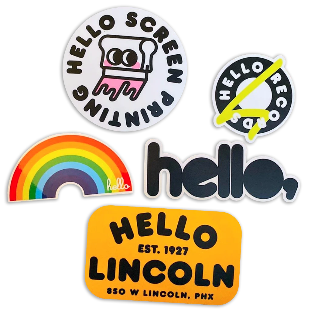 Hello Merch Hello Sticker Pack 1 Hello Merch Hello Sticker Pack