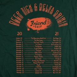 Deer Tick Friendship Tour T-Shirt New Merch
